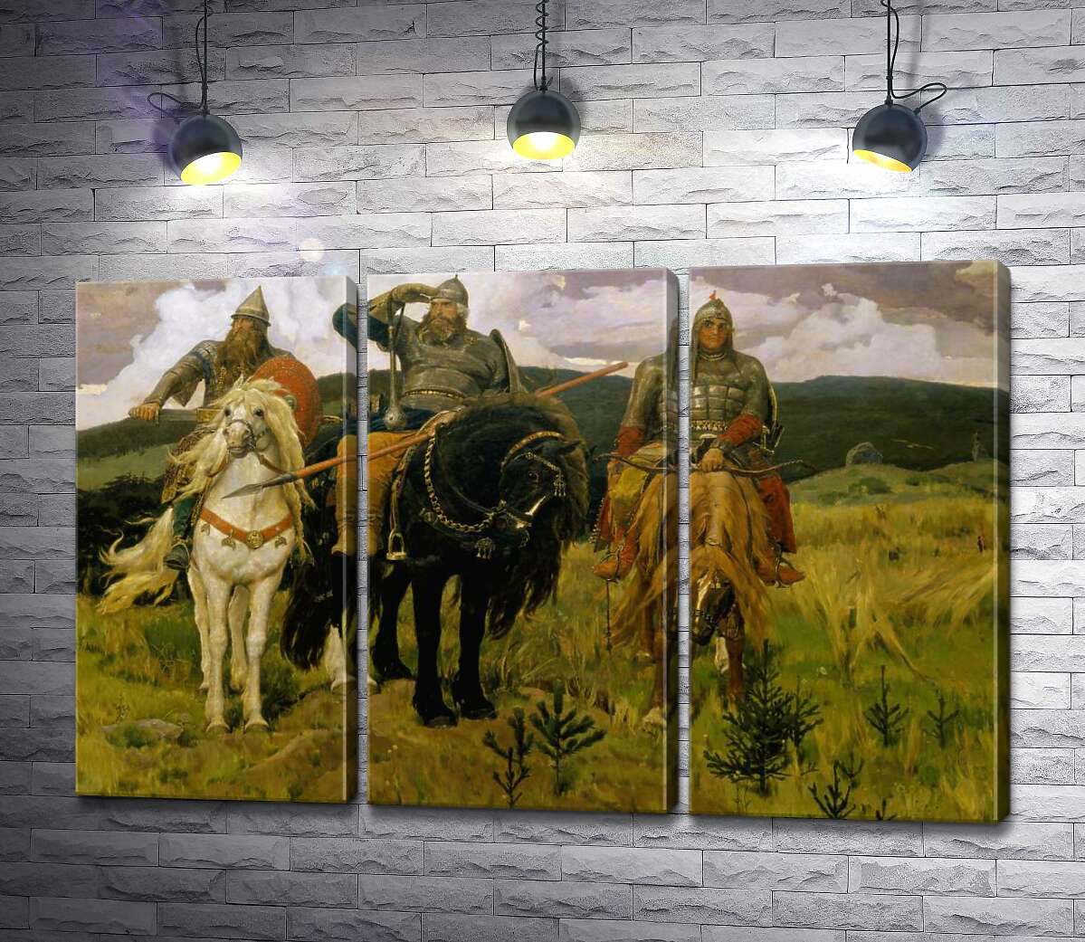 

Модульная картина ArtPoster Богатыри - Виктор Васнецов 132x85 см Модуль №11