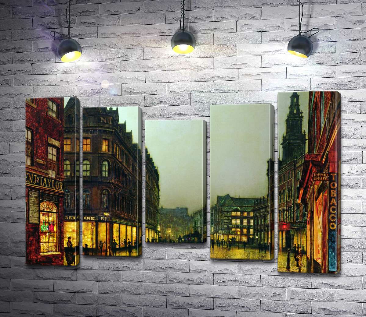 

Модульная картина ArtPoster Боар Лейн, Лидс (Boar Lane, Leeds) - Джон Эткинсон Гримшоу (John Atkinson Grimshaw) 130x86 см Модуль №28