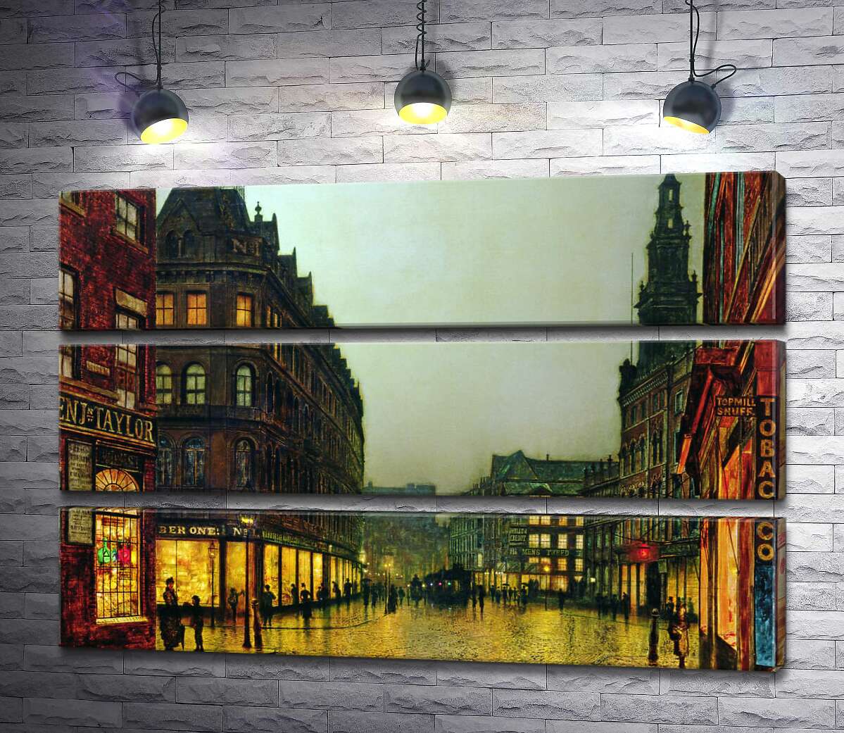

Модульная картина ArtPoster Боар Лейн, Лидс (Boar Lane, Leeds) - Джон Эткинсон Гримшоу (John Atkinson Grimshaw) 100x66 см Модуль №13