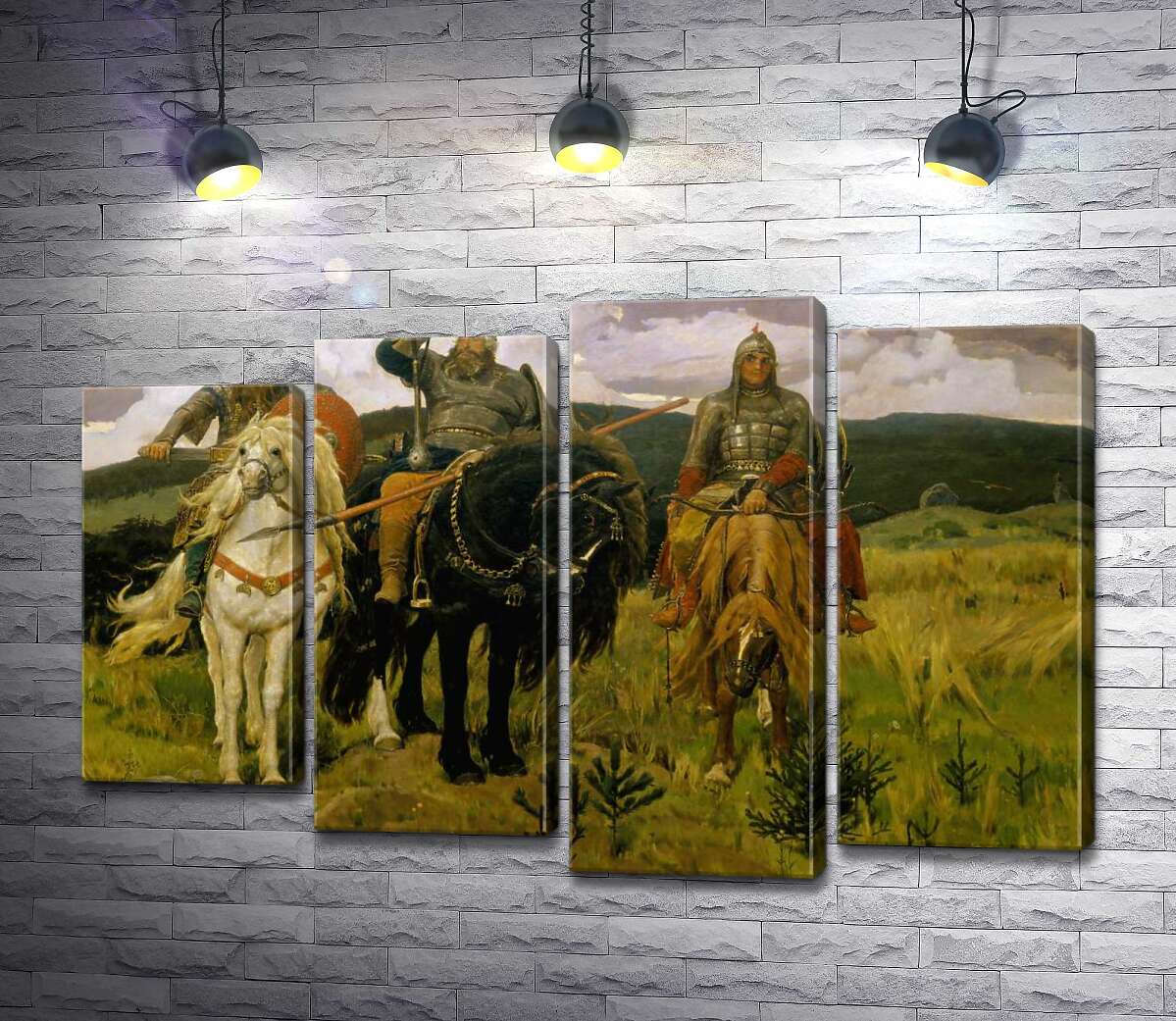 

Модульная картина ArtPoster Богатыри - Виктор Васнецов 132x87 см Модуль №21