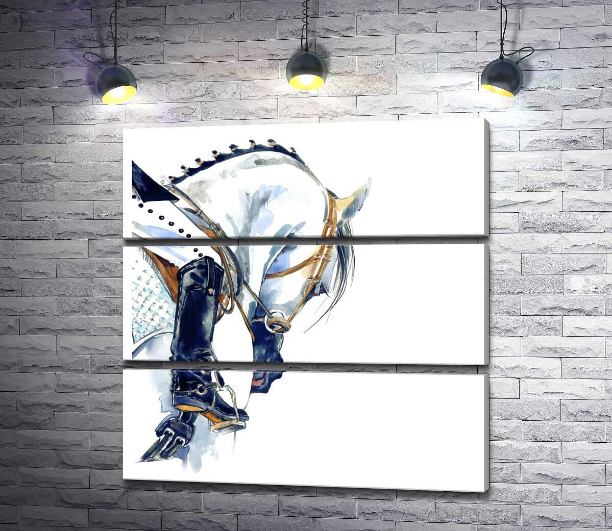 

Модульная картина ArtPoster Всадник на белом коне 60x60 см Модуль №13