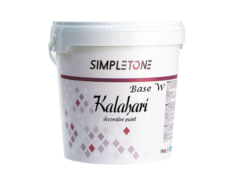 

Штукатурка "песчаные дюны" SIMPLETONE KALAHARI BASE W декоративная 1кг