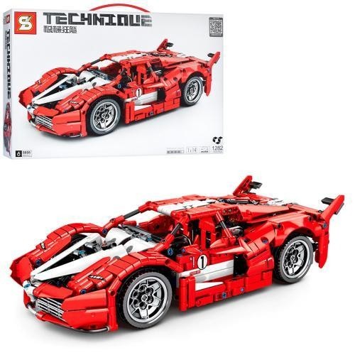 

Конструктор 8608 гоночная машина, 34,8см, 1:14, 1282дет, в кор-ке, 62-41,5-8см