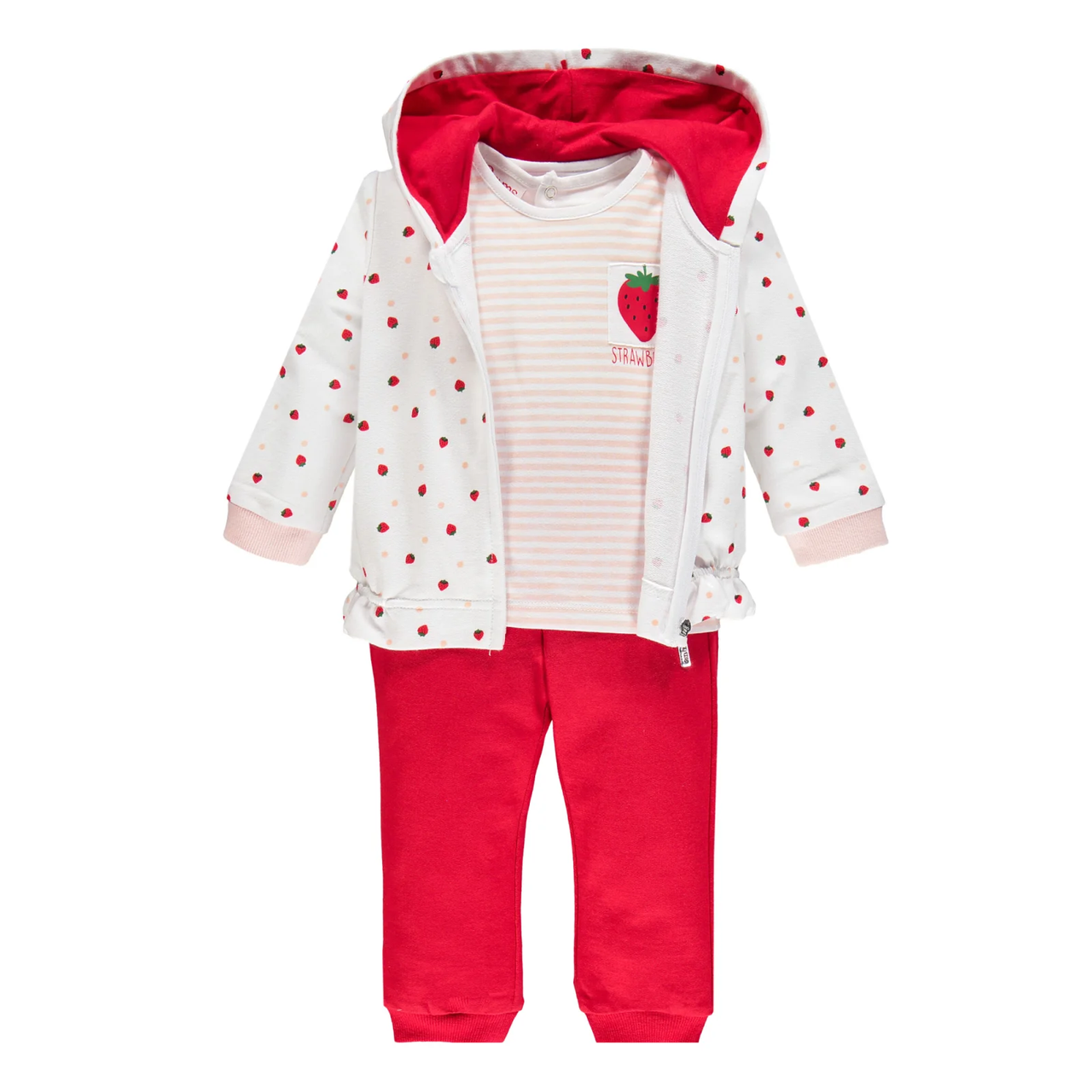 

Спортивный костюм из 3-х частей Brums 201BEEP002-915 белый с красным 86