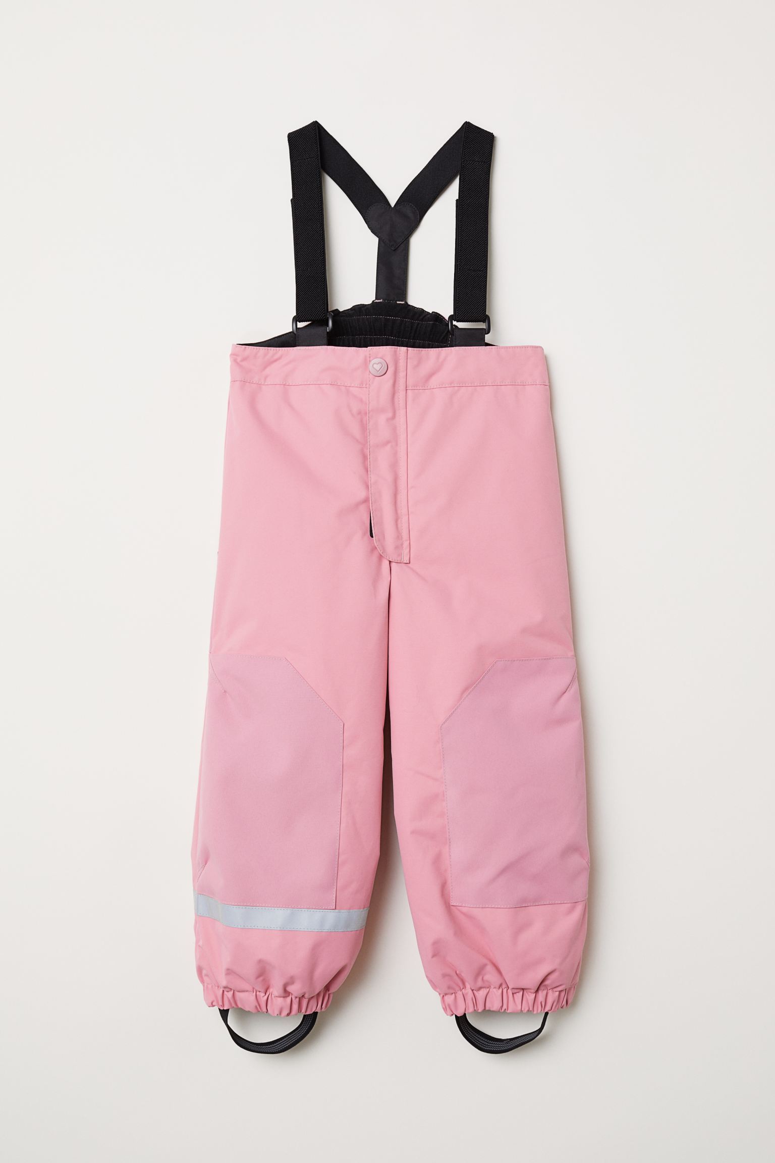 

Водоотталкивающие брюки с подтяжками H&M 134см розовый 812637320