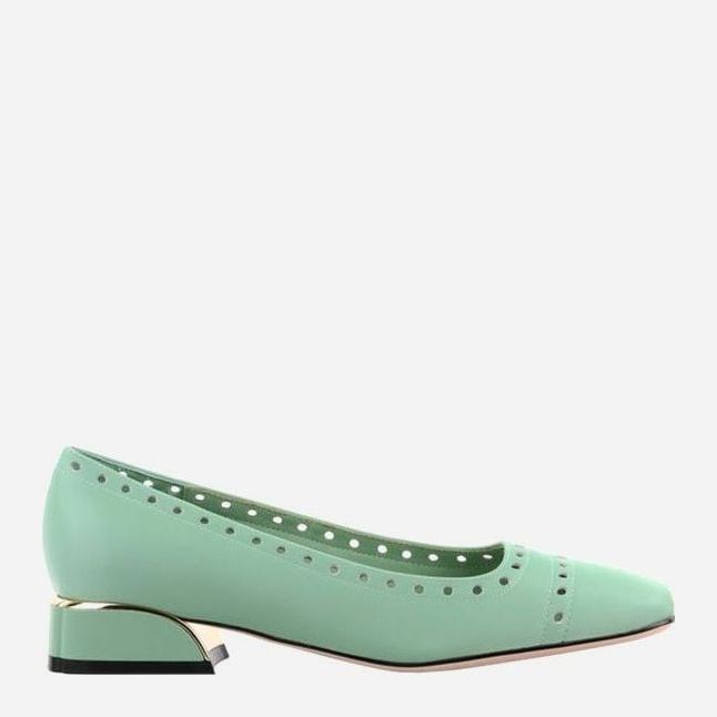 Акція на Жіночі туфлі зі шкіри Le'BERDES 00000011800 37 24 см Зелені від Rozetka