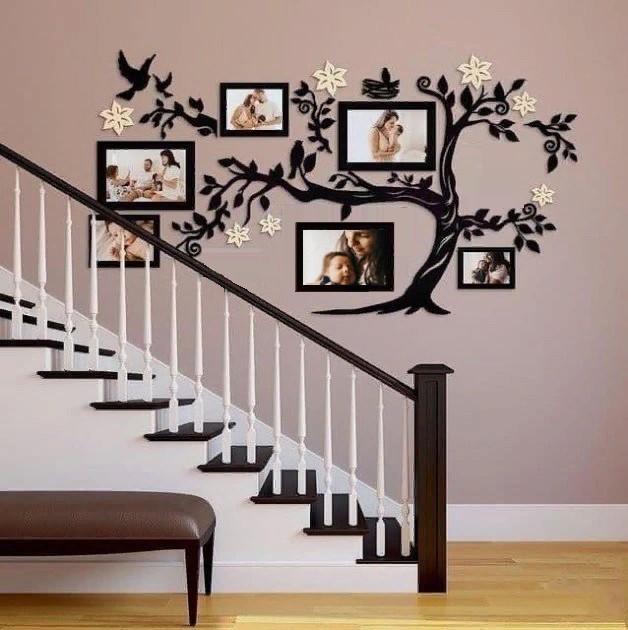 

Семейное дерево для фотографий 6 рамок LikeWood Family Tree S 100 × 55 см Черный