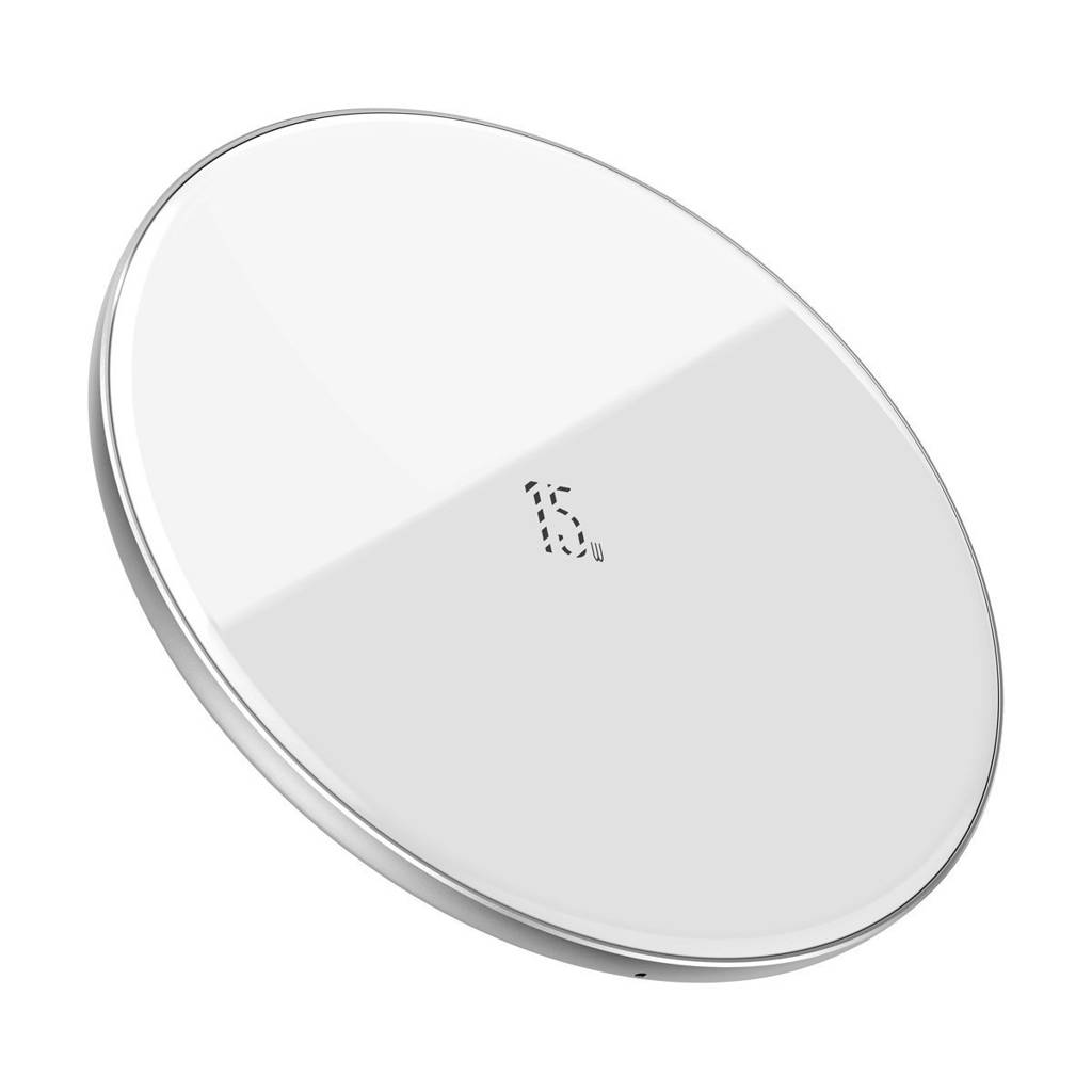

Беспроводное зарядное устройство Baseus Simple 15W White (WXJK-B02)_