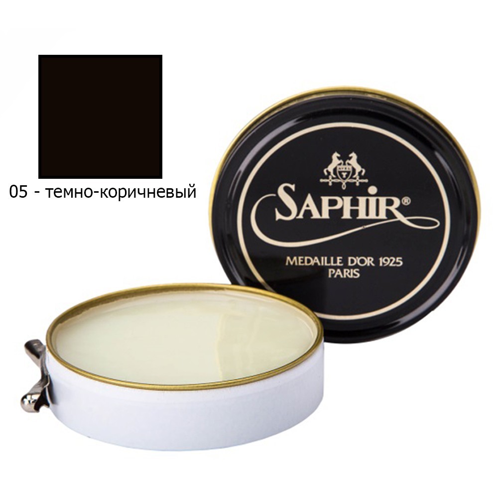 

Паста для обуви Saphir Medaille D'or Pate De Luxe 50 мл темно-коричневый