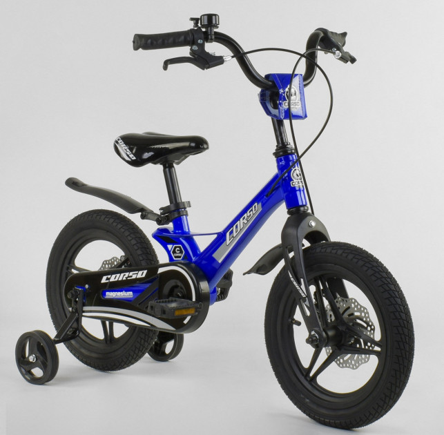 

Велосипед 14" дюймов 2-х колёсный CORSO MG-85328 СИНИЙ
