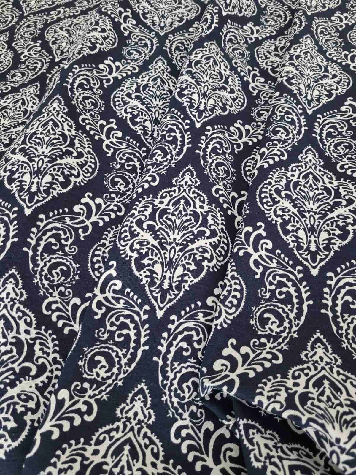 

Скатерть на стол с тефлоновой пропиткой "Вензеля" темно-синий 240*140