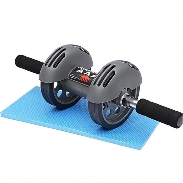 

Тренажер Power Stretch Roller EL 1226 роликовый для пресса с двумя колесами Серый