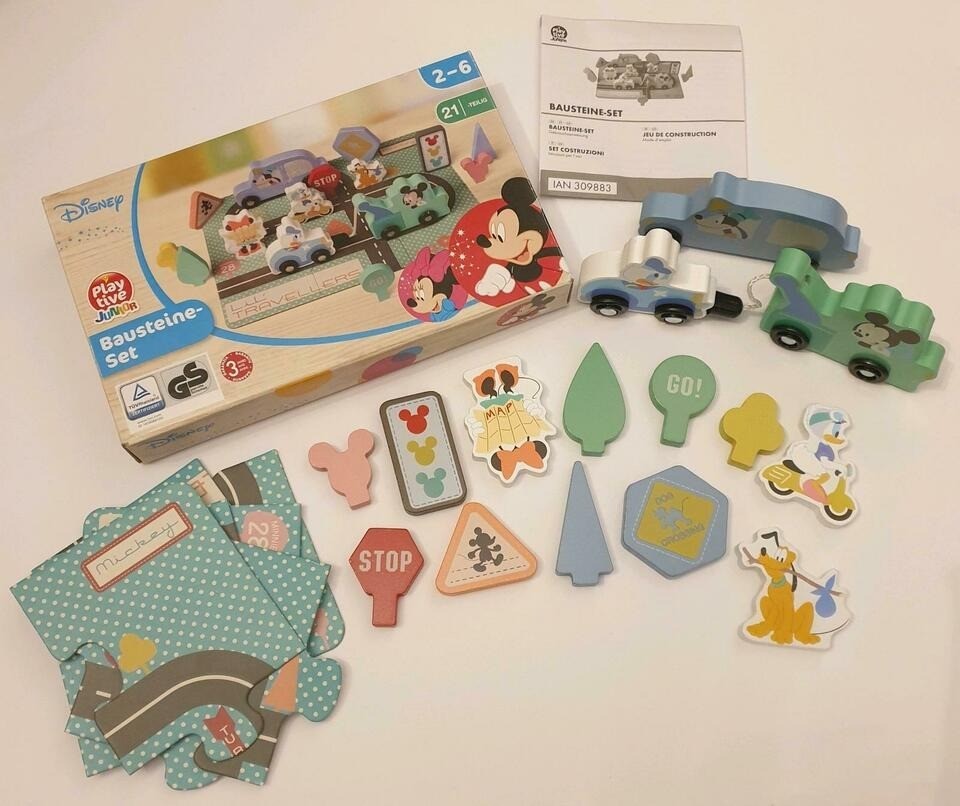 

Детский деревянный конструктор Playtive Junior набор городского движения дисней