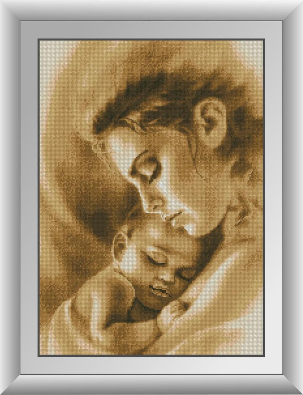 

Алмазная мозаика Любовь матери Dream Art 30259 43x60см 12 цветов, квадр.стразы, полная зашивка. Набор алмазной вышивки