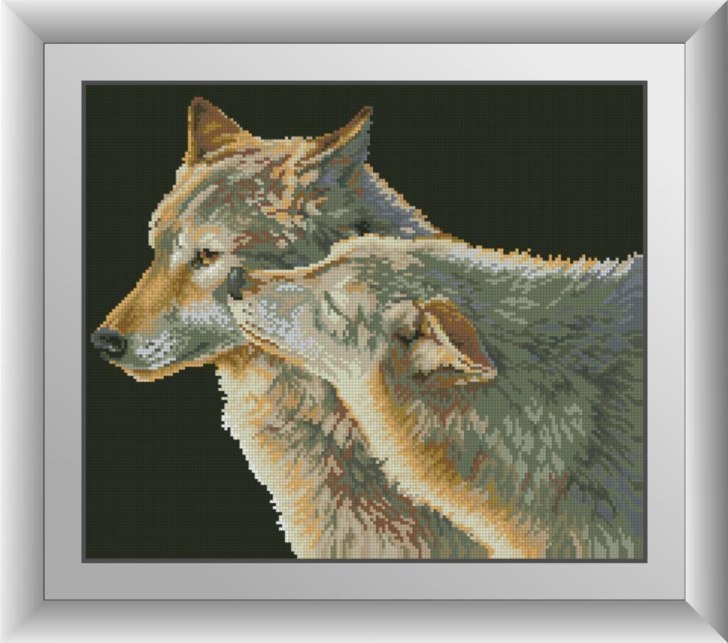 

Алмазная мозаика Поцелуй волка Dream Art 30222 39x46см 21 цветов, квадр.стразы, полная зашивка. Набор алмазной вышивки