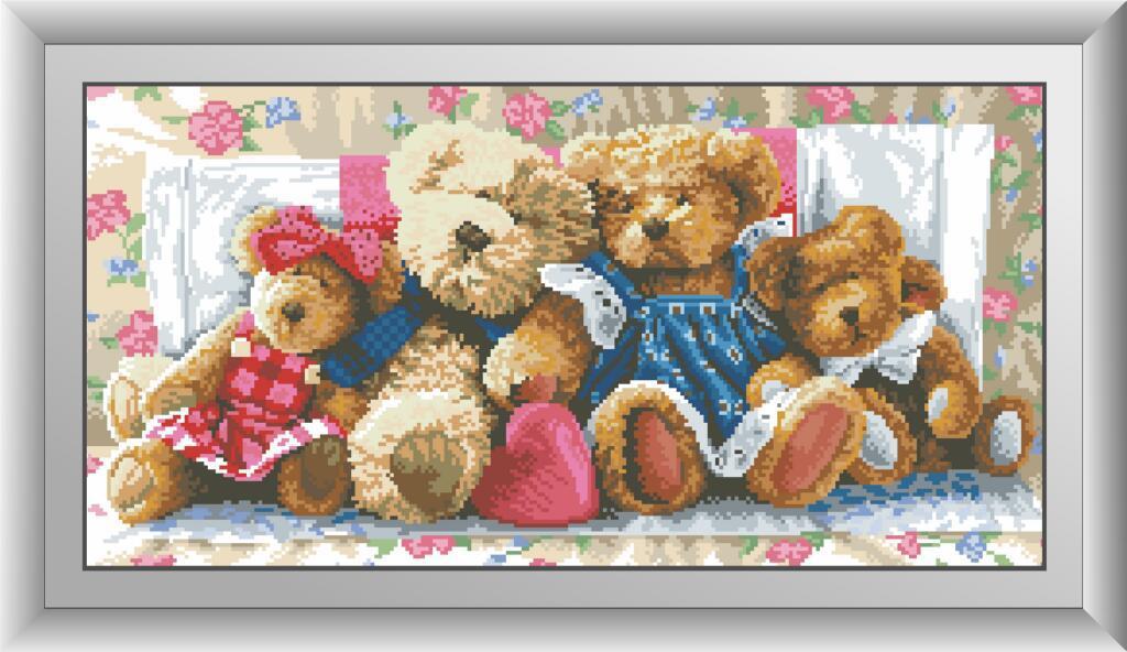 

Алмазная мозаика Плюшевое счастье Dream Art 30470 31x62см 35 цветов, квадр.стразы, полная зашивка. Набор алмазной вышивки