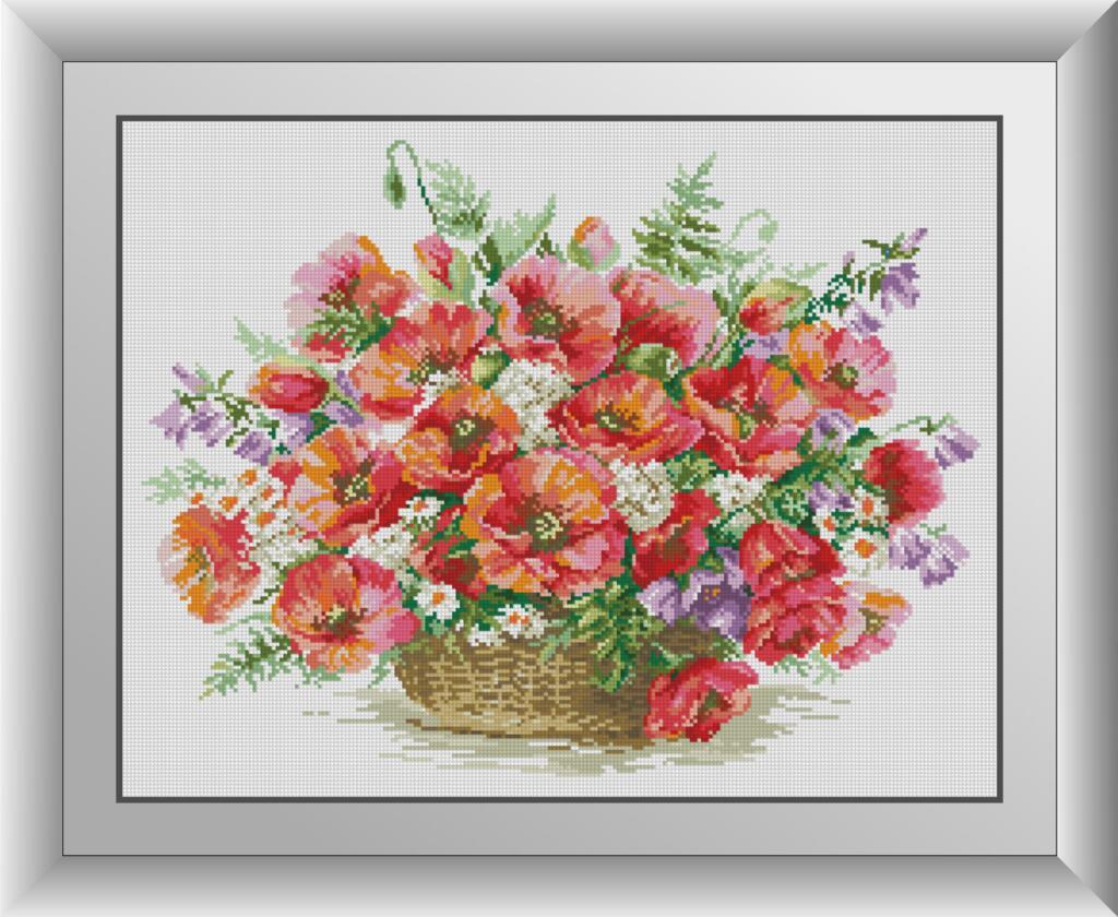 

Алмазная мозаика Маковое настроение Dream Art 30093 44x57см 31 цветов, квадр.стразы, полная зашивка. Набор алмазной вышивки