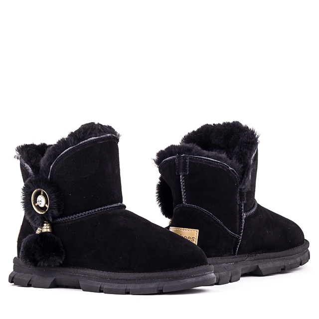 

Угги женские зима Allshoes 00-00005241 Черный р.37 (23 см.)