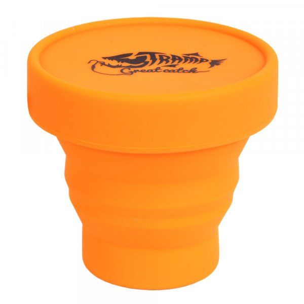 

Стакан складной силиконовый с крышкой Tramp TRC-083-orange