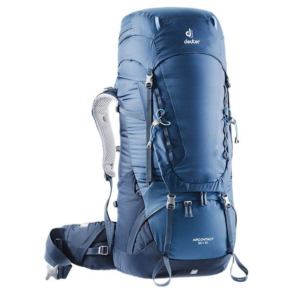 

Рюкзак Deuter Aircontact 55 + 10 колір 3365 midnight-navy (3320319 3365)