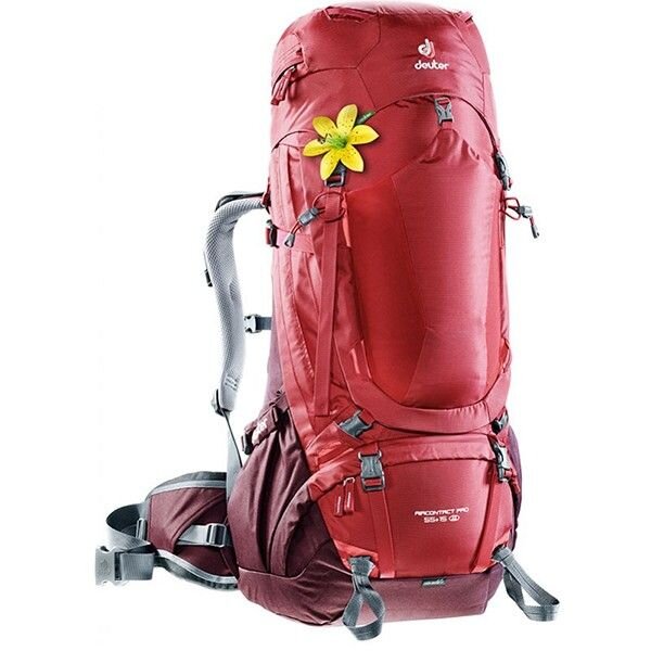 

Рюкзак Deuter Aircontact PRO 55+15 SL колір 5005 cranberry-aubergine (3330017 5005)