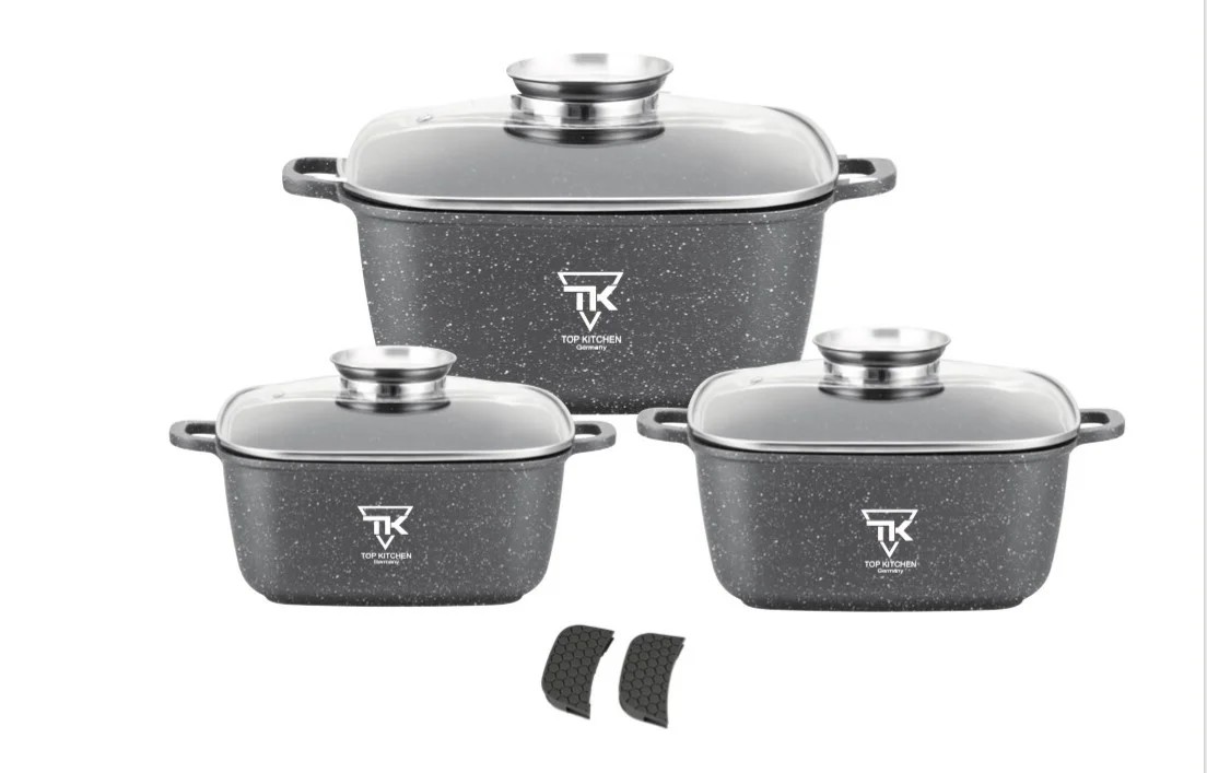 

Набор кастрюль из 6 предметов - TOP KITCHEN TK-025 - Серый