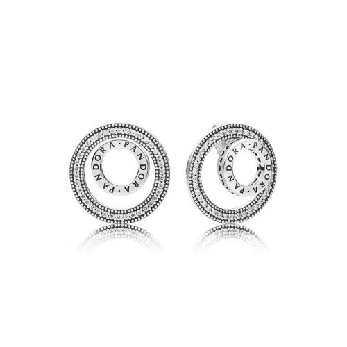 

Серебряные Серьги с Гравировкой Пандора #297446CZ