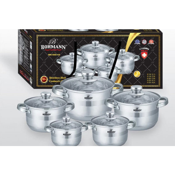 

Комплект посуду (BH-500-10) Bohmann 10 пр.
