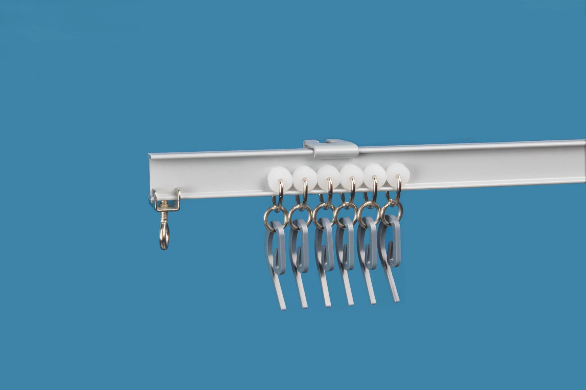 

Карниз однорядний гнучкий Homs decor Т-профіль 440 см алюминій сірий