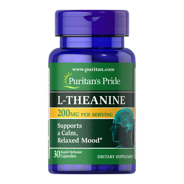 

Аминокислоты Puritan's Pride L-Theanine 200 мг 30 капсул