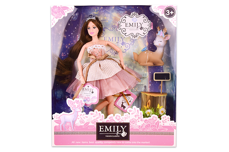 

Кукла A-Toys Emily с аксессуарами 25,8*6,5*32,5 см (QJ087)