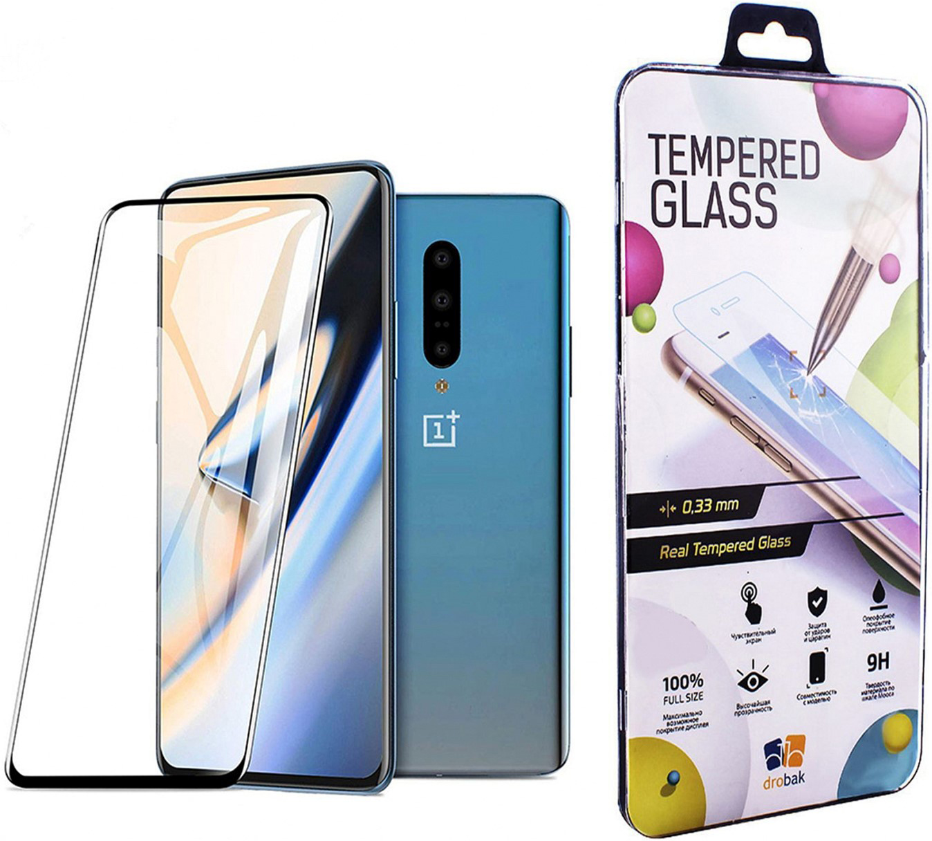 

Защитное стекло Drobak для OnePlus 8 Pro Black