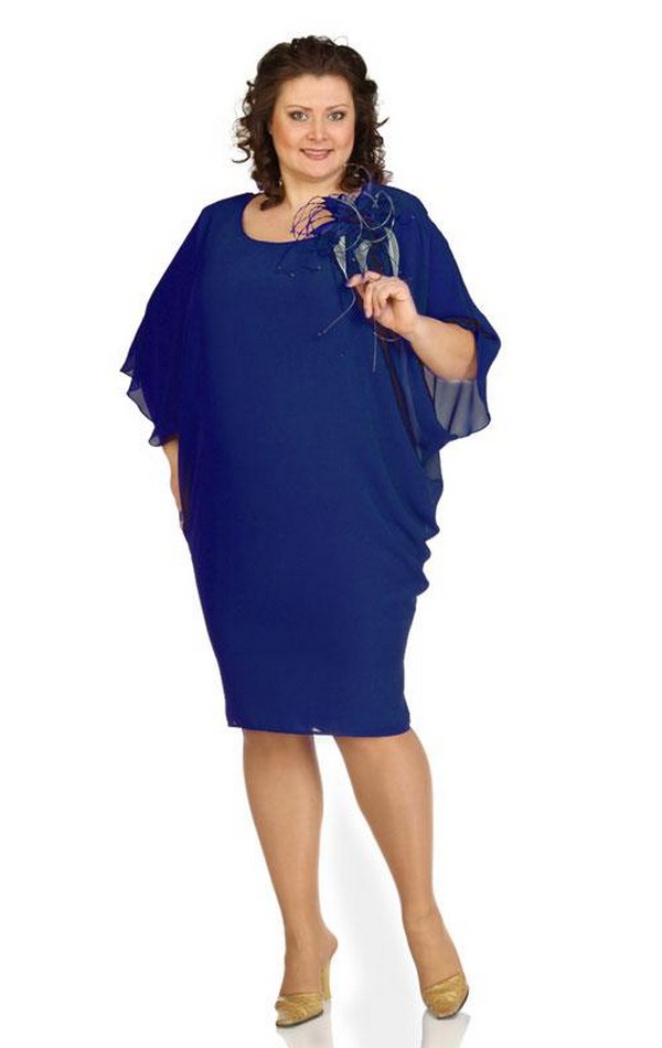 

Платье вечернее Andrea Style 1020  синий электрик, Платье вечернее Andrea Style 1020 56 синий электрик