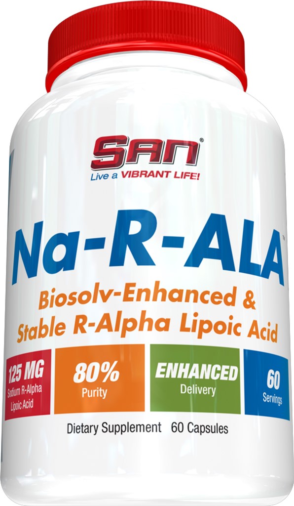 

R-Альфа-липолиевая кислота SAN Nutrition Na-R-ALA 125 мг 60 капсул (672898150015)