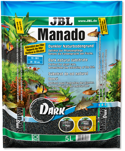 

JBL Manado Dark 5 л грунт для аквариумов с растениями 6703600