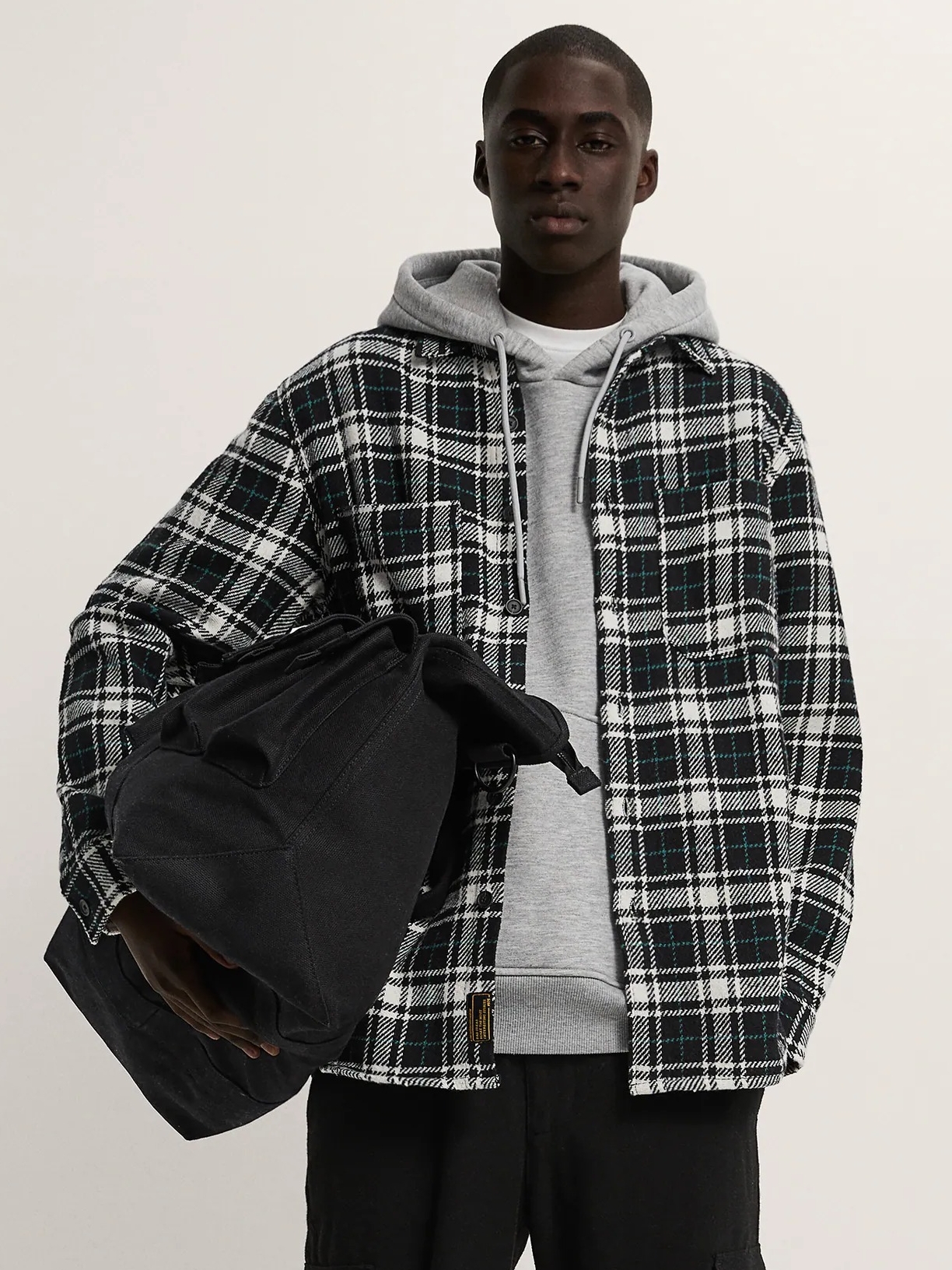 

Рубашка Zara 3562-401-064  Черная с белым, Рубашка Zara 3562-401-064 L Черная с белым