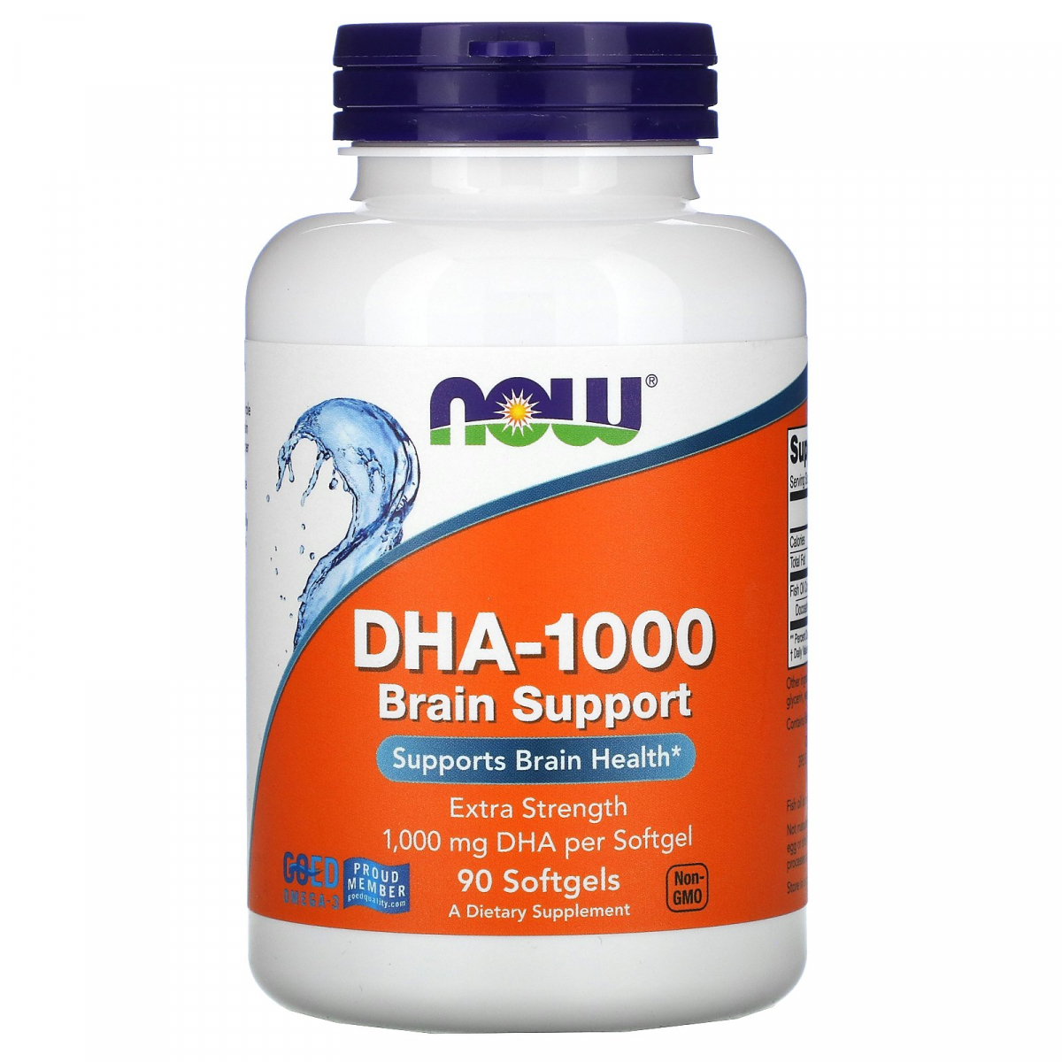 

ДГА для улучшения работы мозга Now Foods (DHA-1000) 1000 мг 90 мягких таблеток