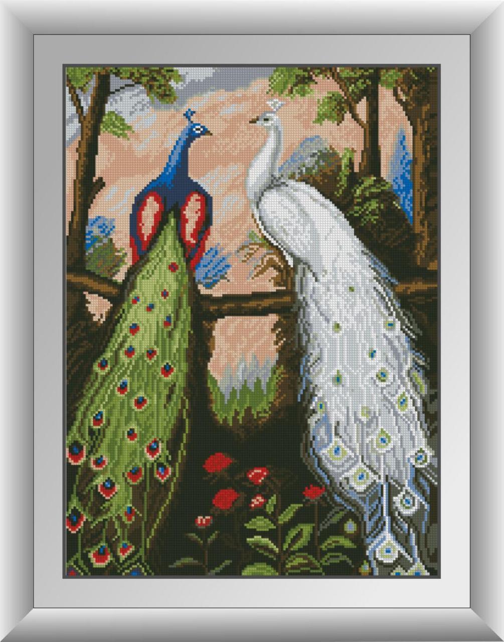 

Алмазная мозаика Дружба павлинов Dream Art 30073 38x52см 21 цветов, квадр.стразы, полная зашивка. Набор алмазной вышивки