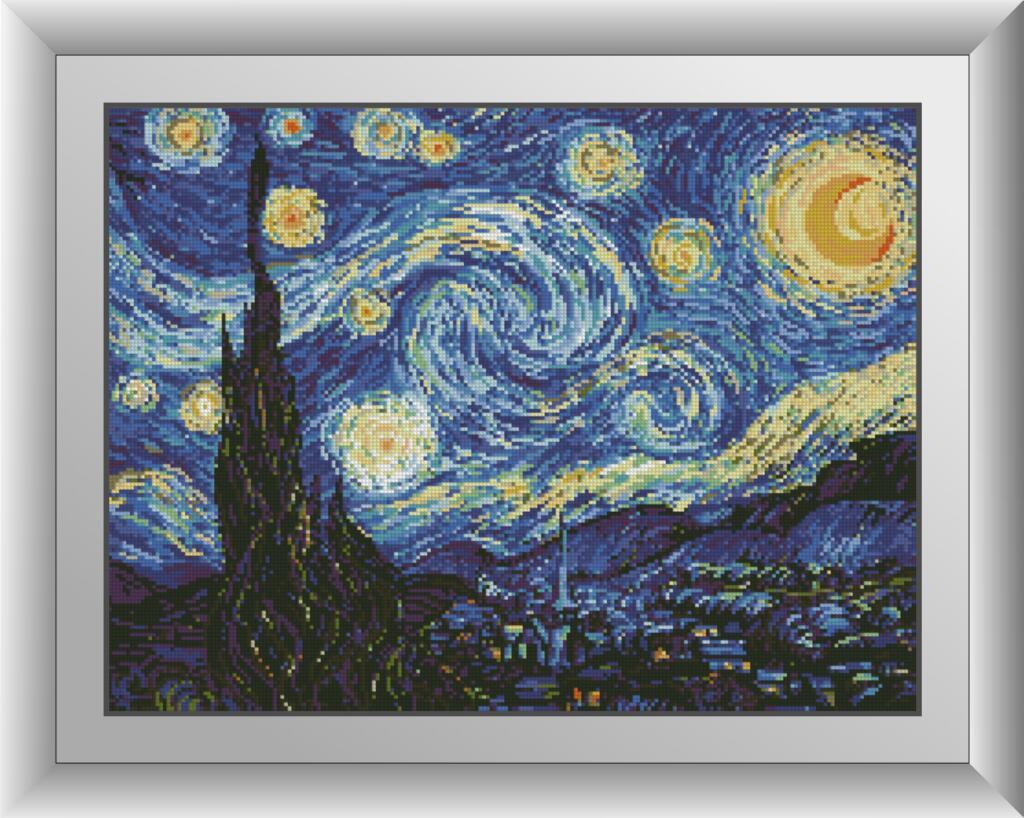 

Алмазная мозаика Звездная ночь Dream Art 30361 41x55см 24 цветов, квадр.стразы, полная зашивка. Набор алмазной вышивки