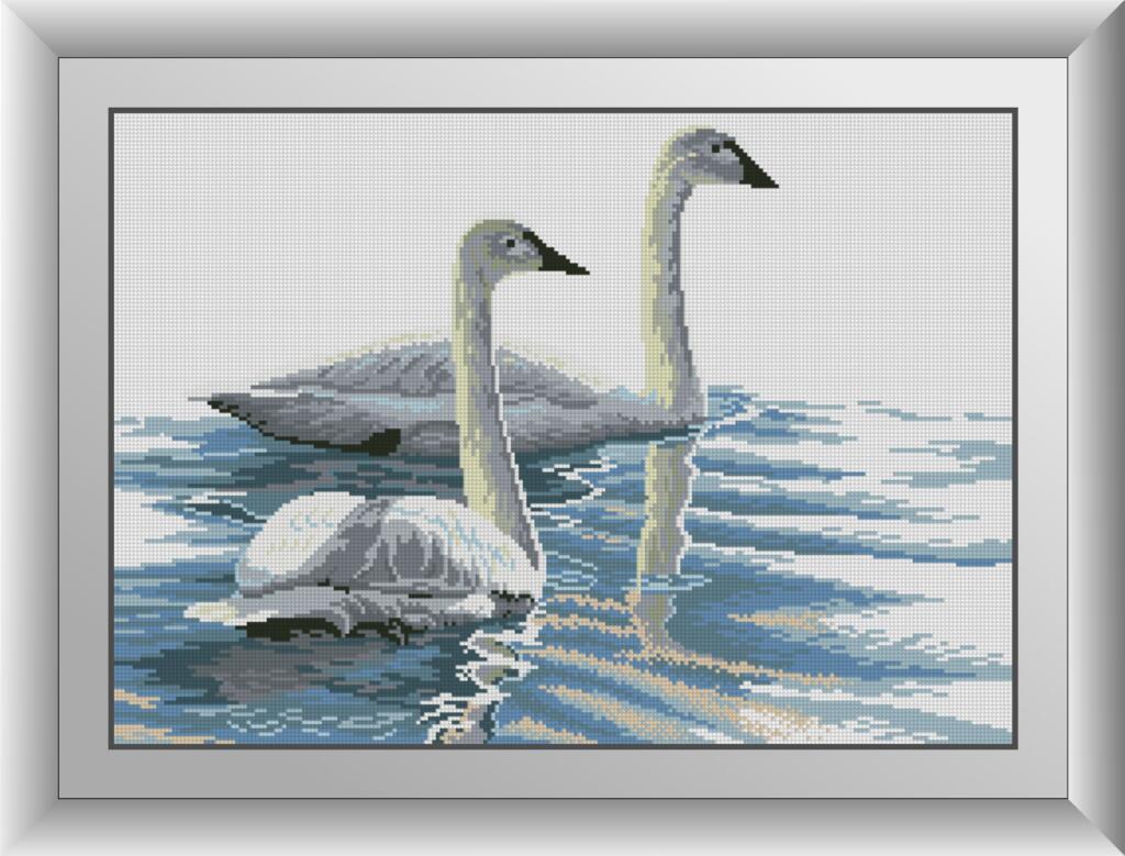 

Алмазная мозаика Изящные лебеди Dream Art 30491 40x57см 17 цветов, квадр.стразы, полная зашивка. Набор алмазной вышивки