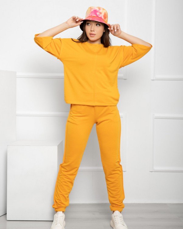 

Спортивный костюм ISSA PLUS 11970  горчичный, Спортивный костюм ISSA PLUS 11970 L горчичный
