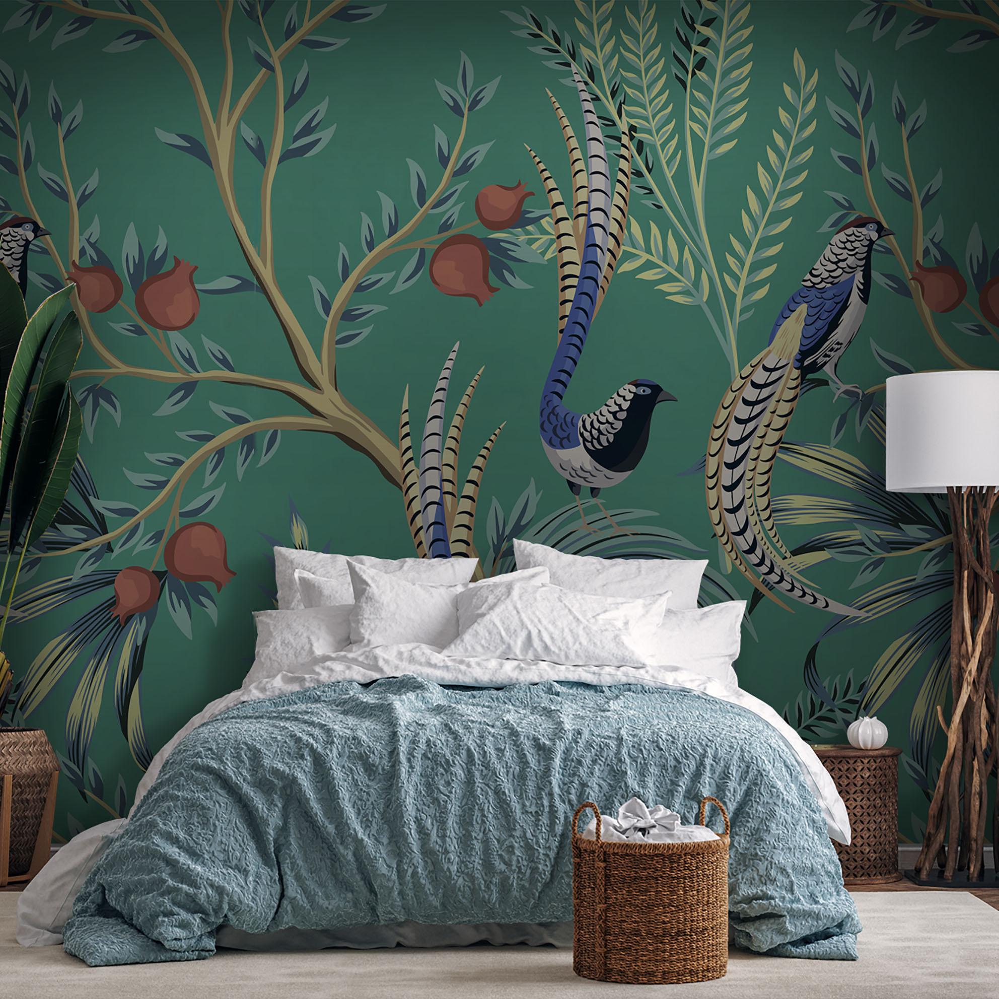 

Фотообои Арт-Обои Фазаны и гранаты art_adob_2685v4 Мелкий песок