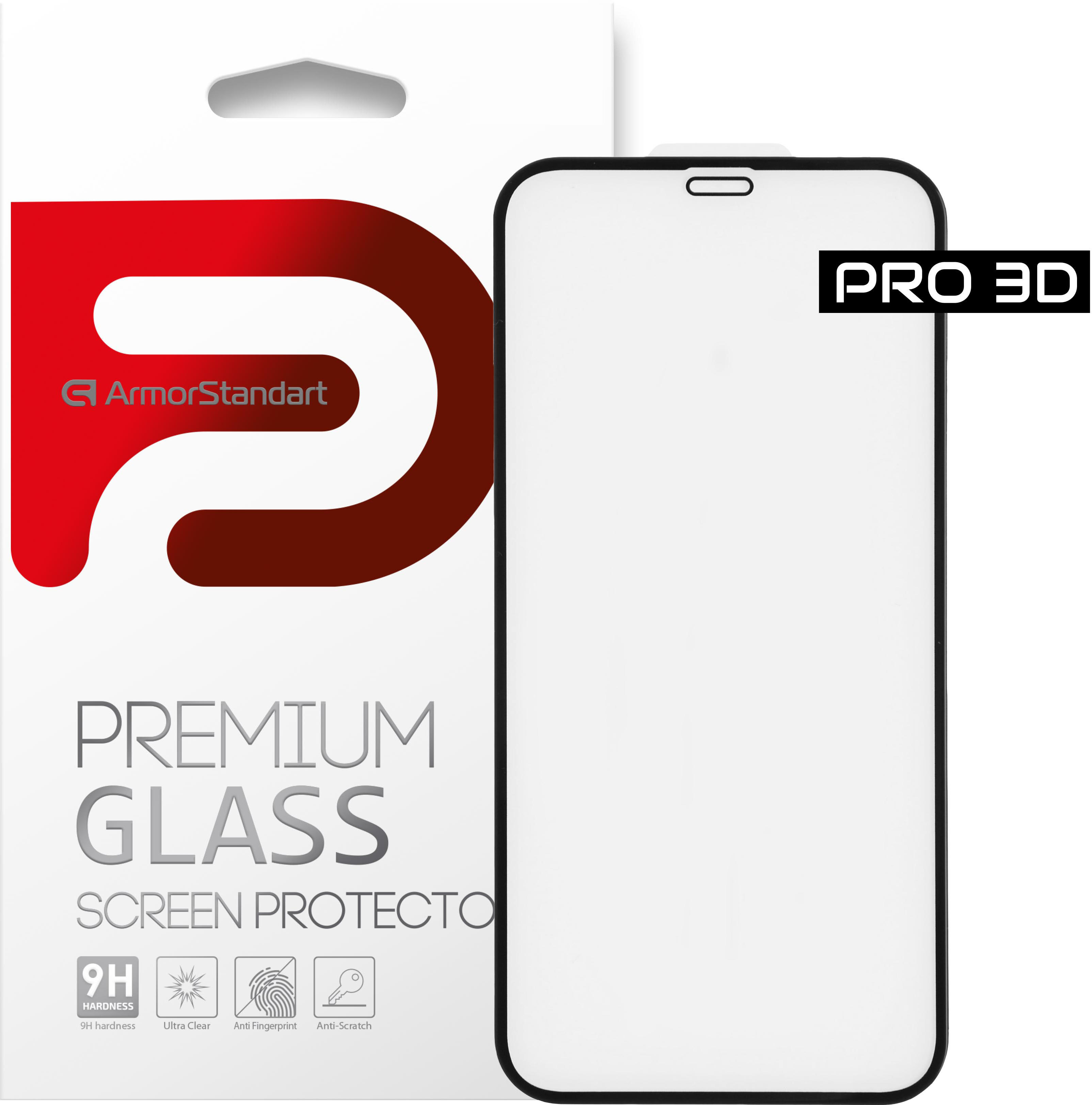 

Защитное стекло ArmorStandart Pro Evo для Apple iPhone 12 Pro Max Black