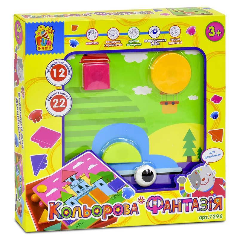

Мозайка 7296 "Кольорова Фантазія" (12) "FUN GAME" в коробке, (Украина)
