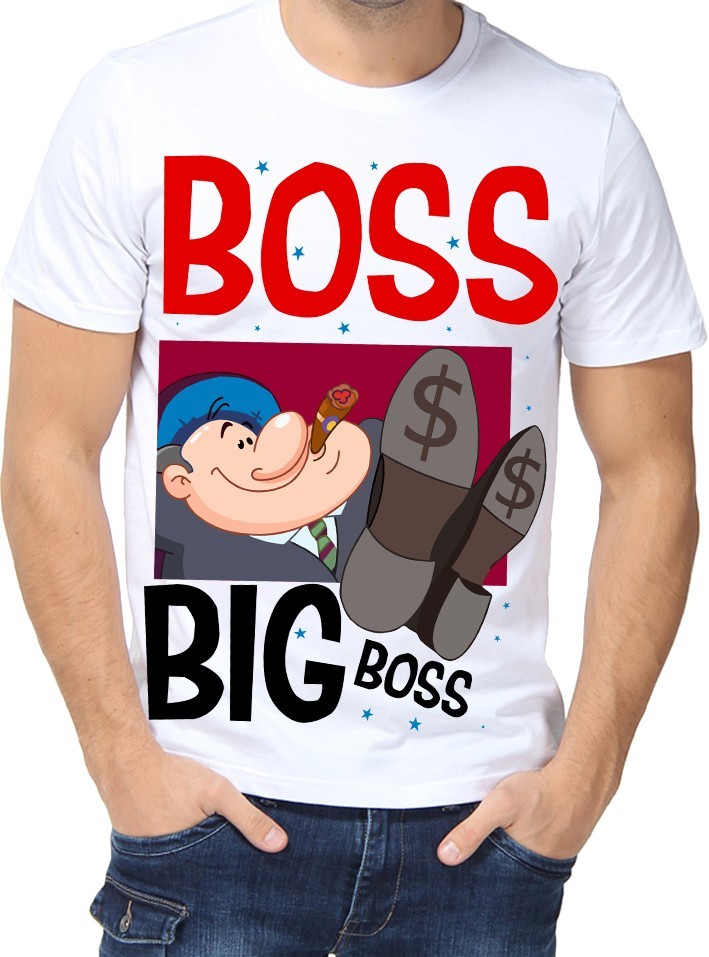 

Футболка Fruit of the loom с принтом BOSS белая  (01273, Футболка Fruit of the loom с принтом BOSS белая 2XL (01273-2XL)