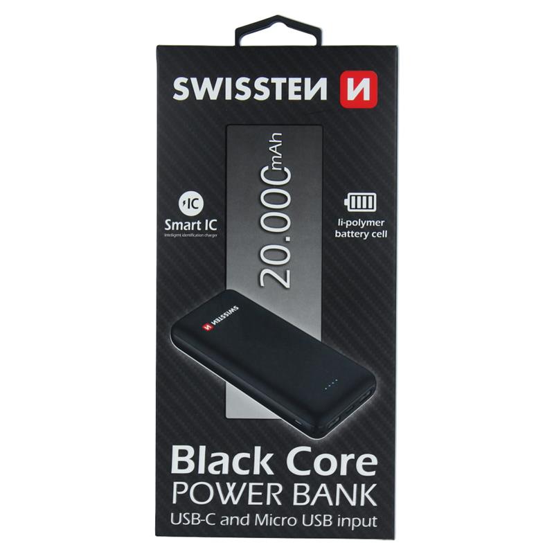 

Павербанк SWISSTEN BLACK CORE 20000 mAh 22013928 (bc-370022)