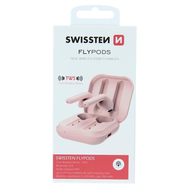 

Навушники BLUETOOTH TWS EARPHONES SWISSTEN FLYPODS PINK 53100300 (bc-370023)