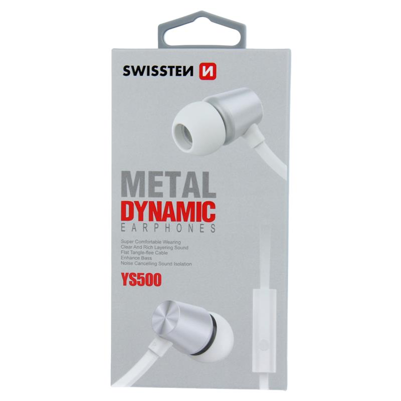 

Навушники SWISSTEN EARBUDS DYNAMIC YS500 SILVER/WHITE 51107002 (bc-370037)