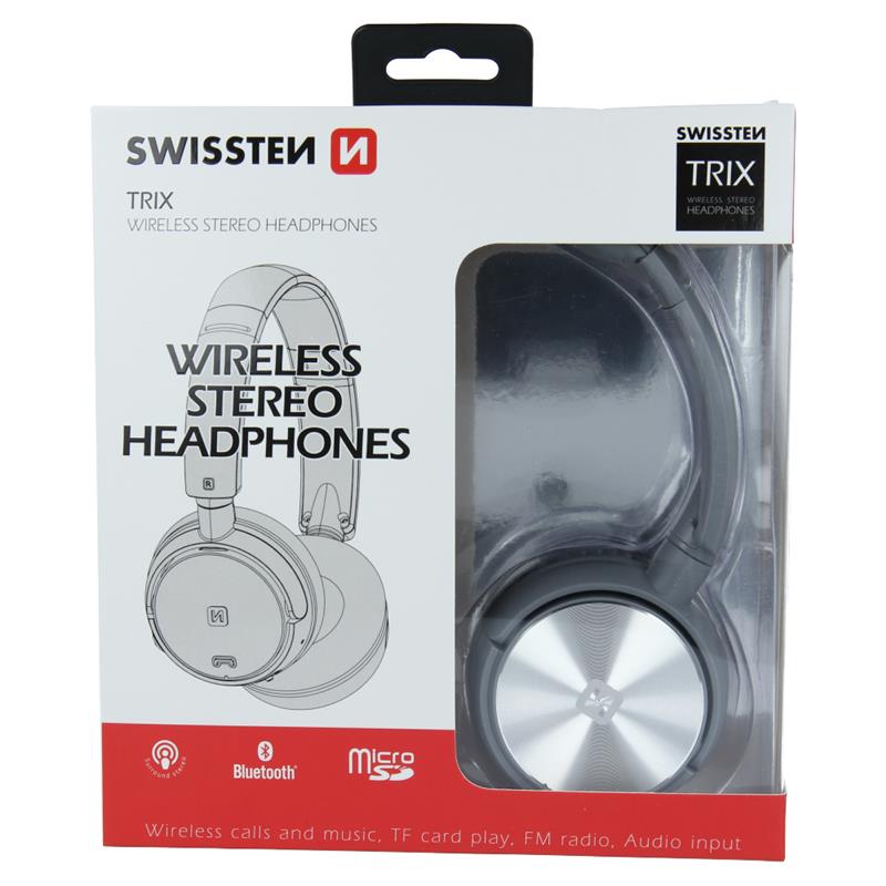

Бездротові стерео навушники SWISSTEN TRIX SILVER/GREY 52510501 (bc-370073)