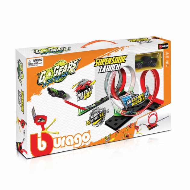 

Ігровий набір Bburago GoGears Extreme Надзвуковий запуск (3 в 1)